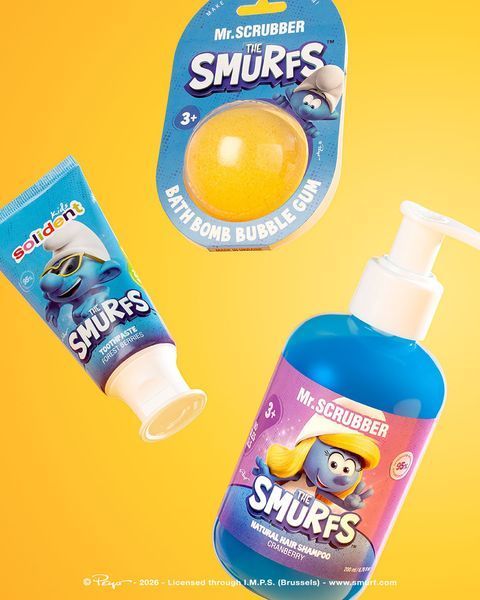 Натуральна зубна паста Solident Kids / лісові ягоди The Smurfth з фтором 1000 ppm 0763 фото