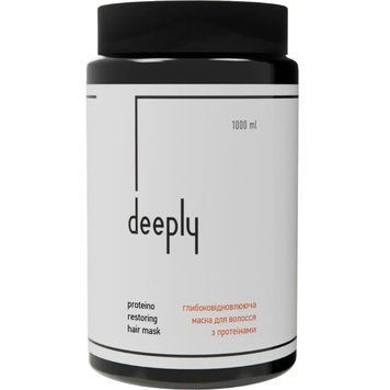 Глибоковідновлююча маска для волосся з протеїнами deeply protein restoring hair mask 1000 ml 0814 фото