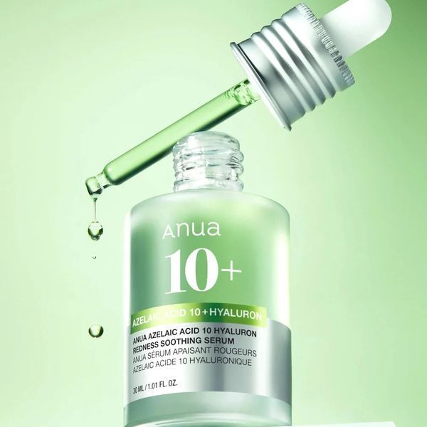 Сироватка проти акне з азелаїновою кислотою Anua Azelaic Acid 10 Hyaluron Redness Soothing Serum 556 фото