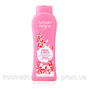 Гель для душу TULIPAN NEGRO YUMMY CREAM Полуничний крем 612 фото