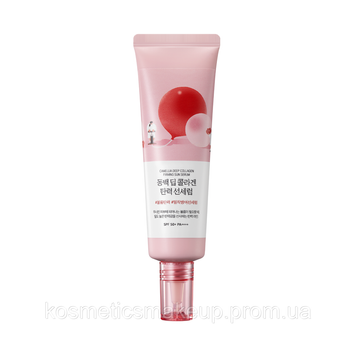 Сонцезахисна сироватка з колагеном ROUND LAB Camellia Deep Collagen Firming Sun Serum 50 ml 520 фото