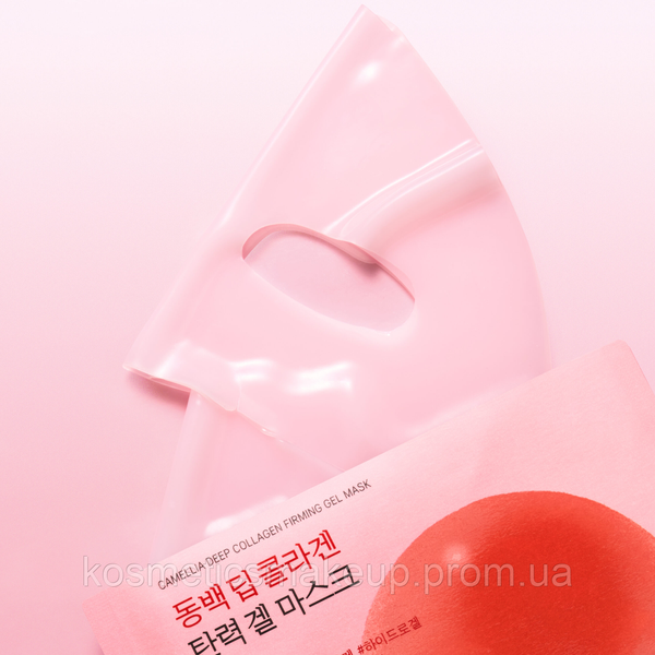 Гелева маска з колагеном ROUND LAB Camellia Deep Collagen Firming Gel Mask 34 ml 521 фото