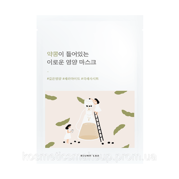 Поживна тканинна маска з екстрактом чорних соєвих бобів ROUND LAB Soybean Nourishing Mask Sheet 142 фото