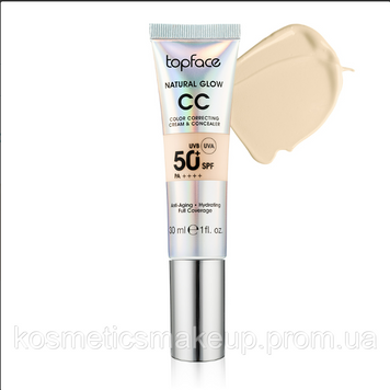 Тональний крем TopFace "Natural Glow CC Cream&Concealer" 30 мл 001 568 фото