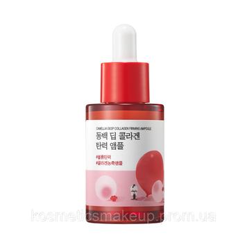 Концентрована сироватка з колагеном ROUND LAB Camellia Deep Collagen Firming Ampoule 30 ml 523 фото