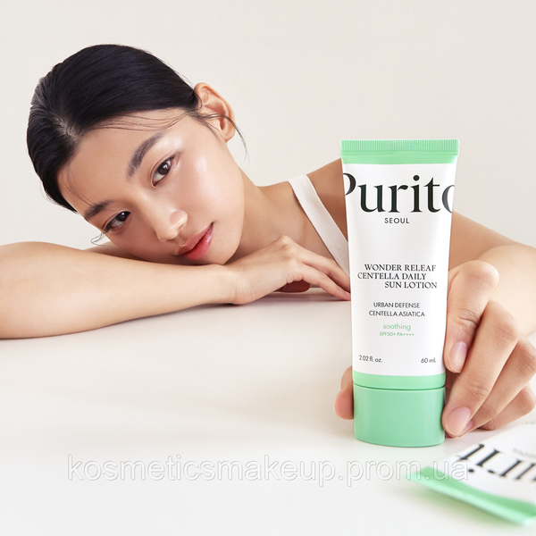 Сонцезахисний лосьйон з центеллою Purito Seoul Wonder Releaf Centella Daily Sun Lotion 60 ml 431 фото