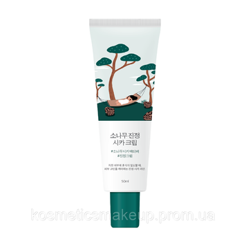 Заспокійливий крем з екстрактом голок сосни ROUND LAB Pine Calming Cica Cream 50 ml 143 фото